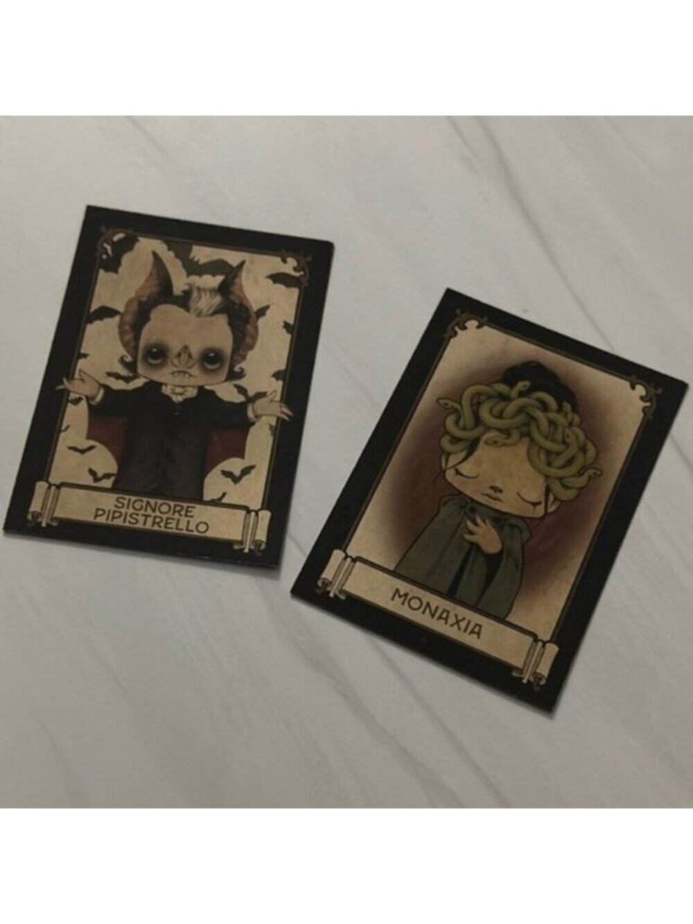 Gideon’s Bakehouse Monaxia And Signore Pipistrello 2 Trading Card 28 & 29 Set